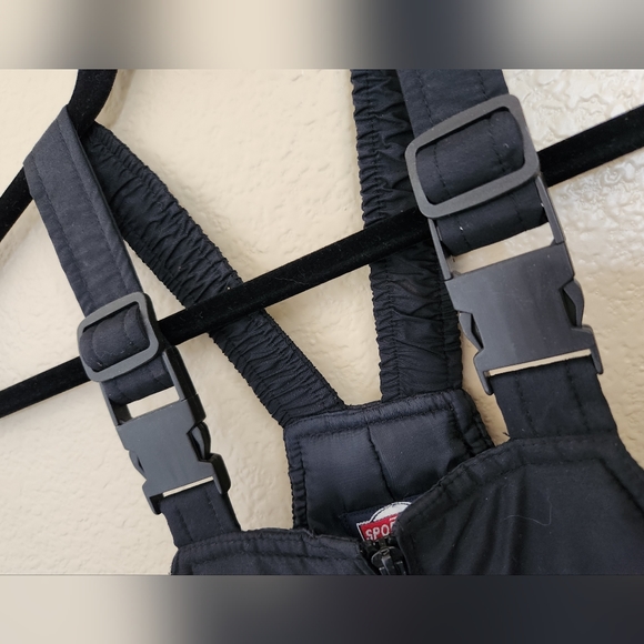 Boy's Black Sportrax Active Performance Gear, Snow Bibs, Size 10/12 - Picture 4 of 9